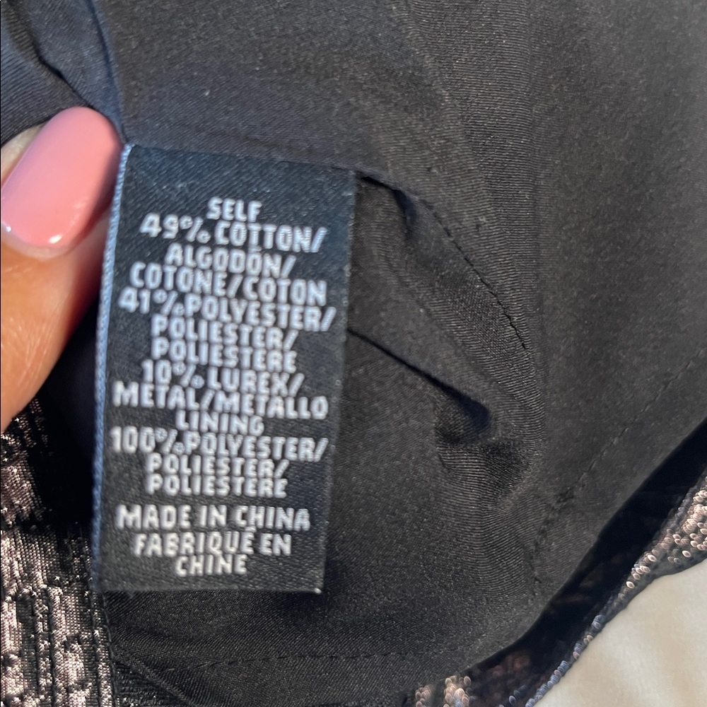 Tibi Metallic Bronze Mini Skirt 10 - Picture 4 of 6